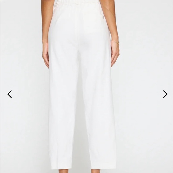 NWT Brochure Walker Talia cropped pant salt white small $398 - Picture 3 of 4
